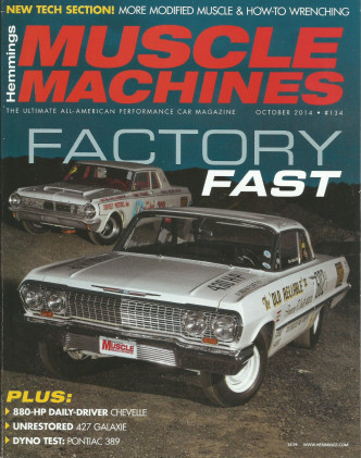 HEMMINGS MUSCLE MACHINES 2014 OCT - DRAG CAR Spcl, COSWORTH, GT40